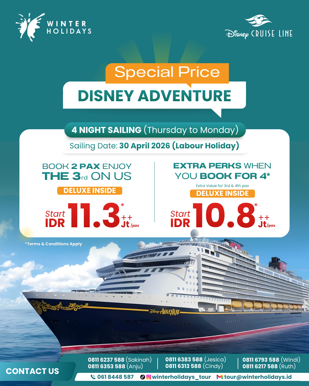 LABOUR HOLIDAY DISNEY CRUISE