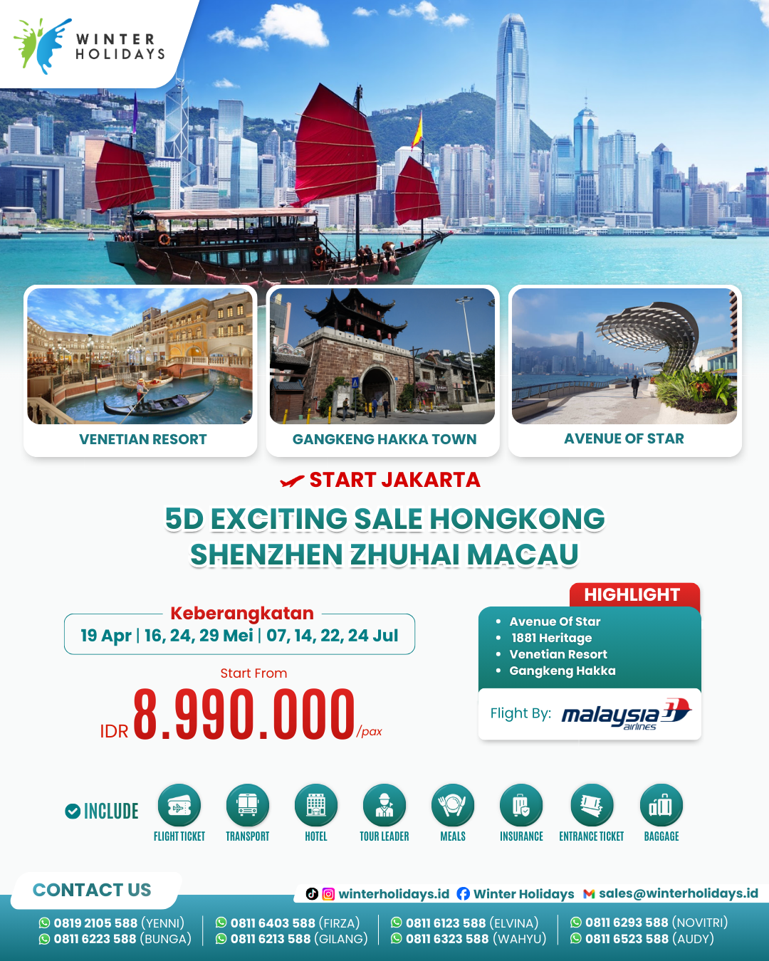 5D HONGKONG SHENZHEN MACAU